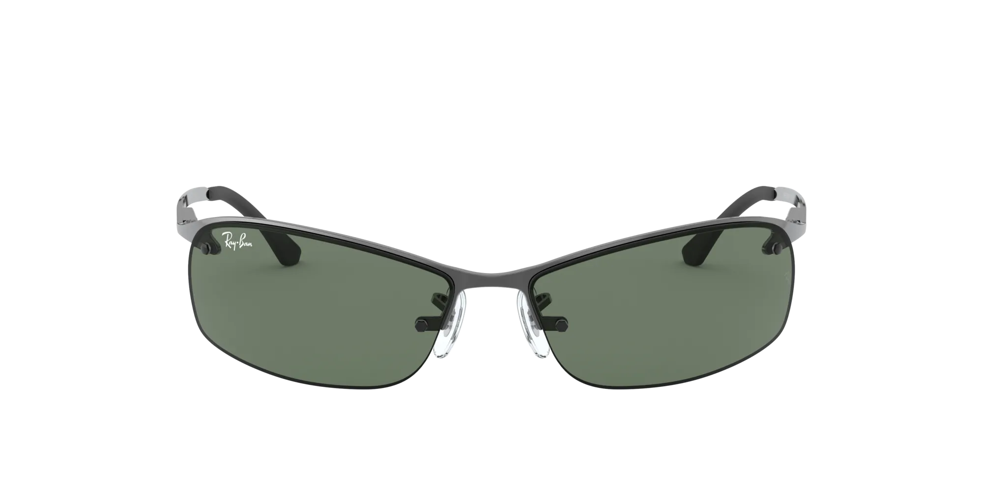Ray - Ban RB3183 004/71 Occhiali da sole Metallo Grigio Verde Squadrata Normale - immagine 2