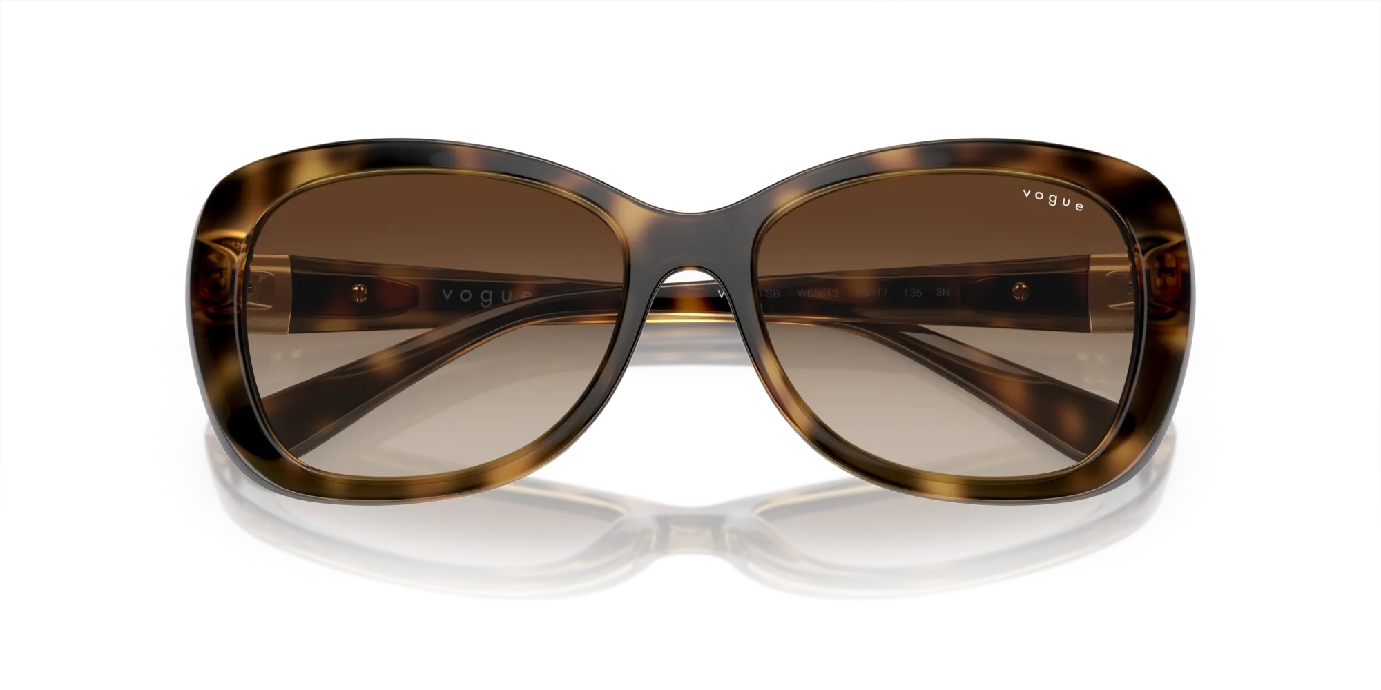 VOGUE EYEWEAR VO2943SB W65613 Occhiali da sole Iniettato Marrone Marrone Farfalla Normale Sfumato - immagine 2