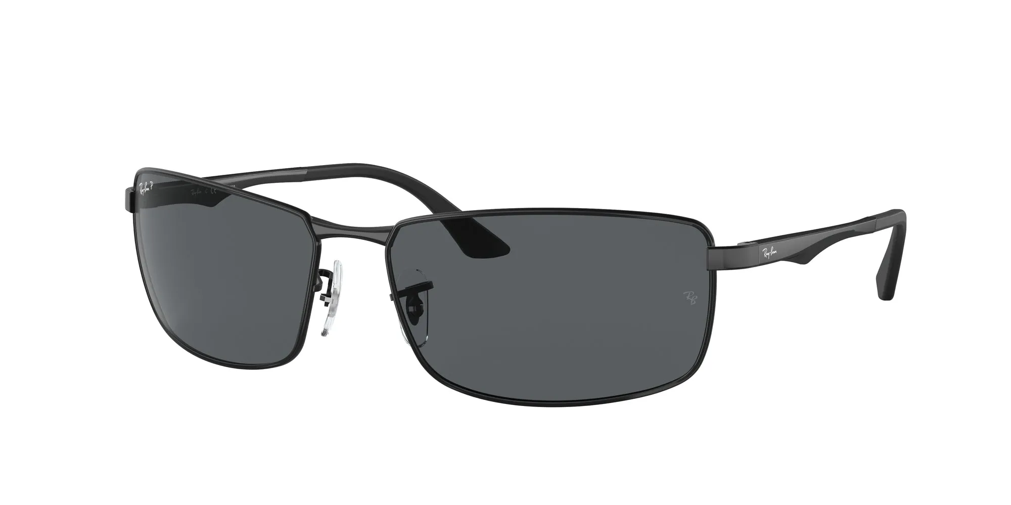 Ray - Ban RB3498 N/A 006/81 Occhiali da sole Metallo Nero Grigio Squadrata Polarizzata - immagine 1