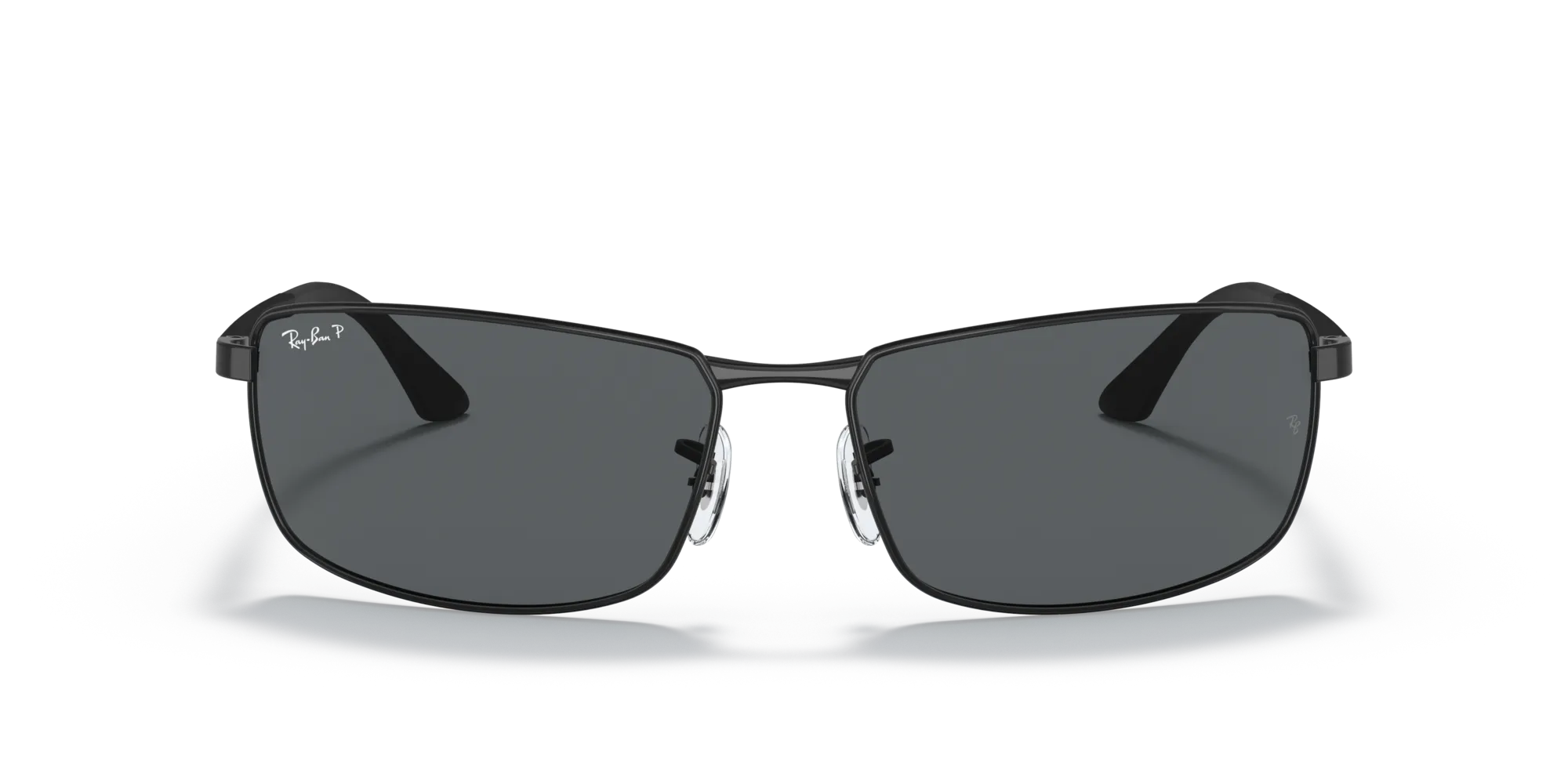 Ray - Ban RB3498 N/A 006/81 Occhiali da sole Metallo Nero Grigio Squadrata Polarizzata - immagine 3