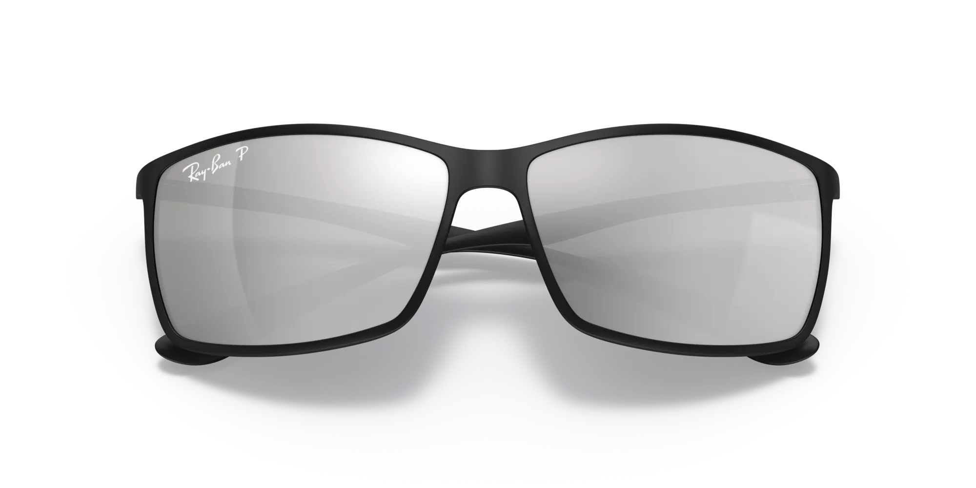 Ray - Ban RB4179 LITEFORCE 601S82 Occhiali da sole Iniettato Nero Argento Squadrata Polarizzata - immagine 2