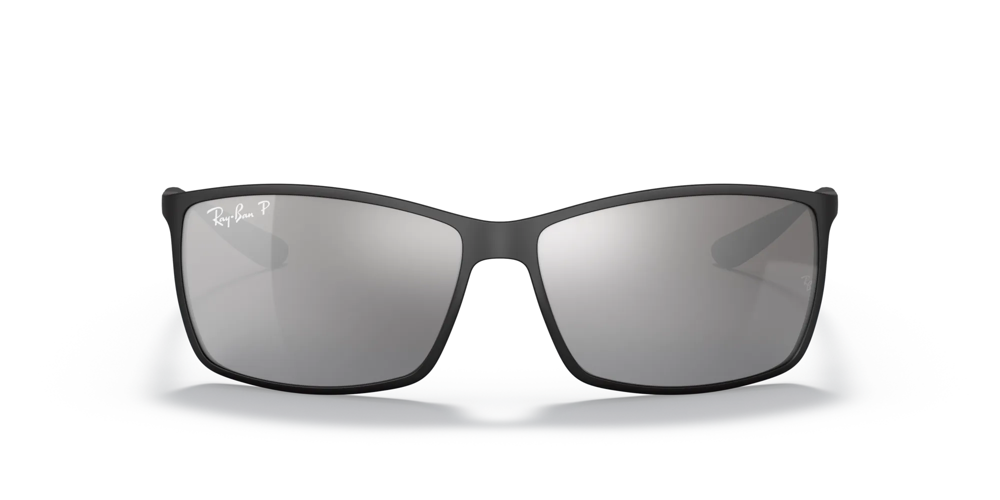 Ray - Ban RB4179 LITEFORCE 601S82 Occhiali da sole Iniettato Nero Argento Squadrata Polarizzata - immagine 3