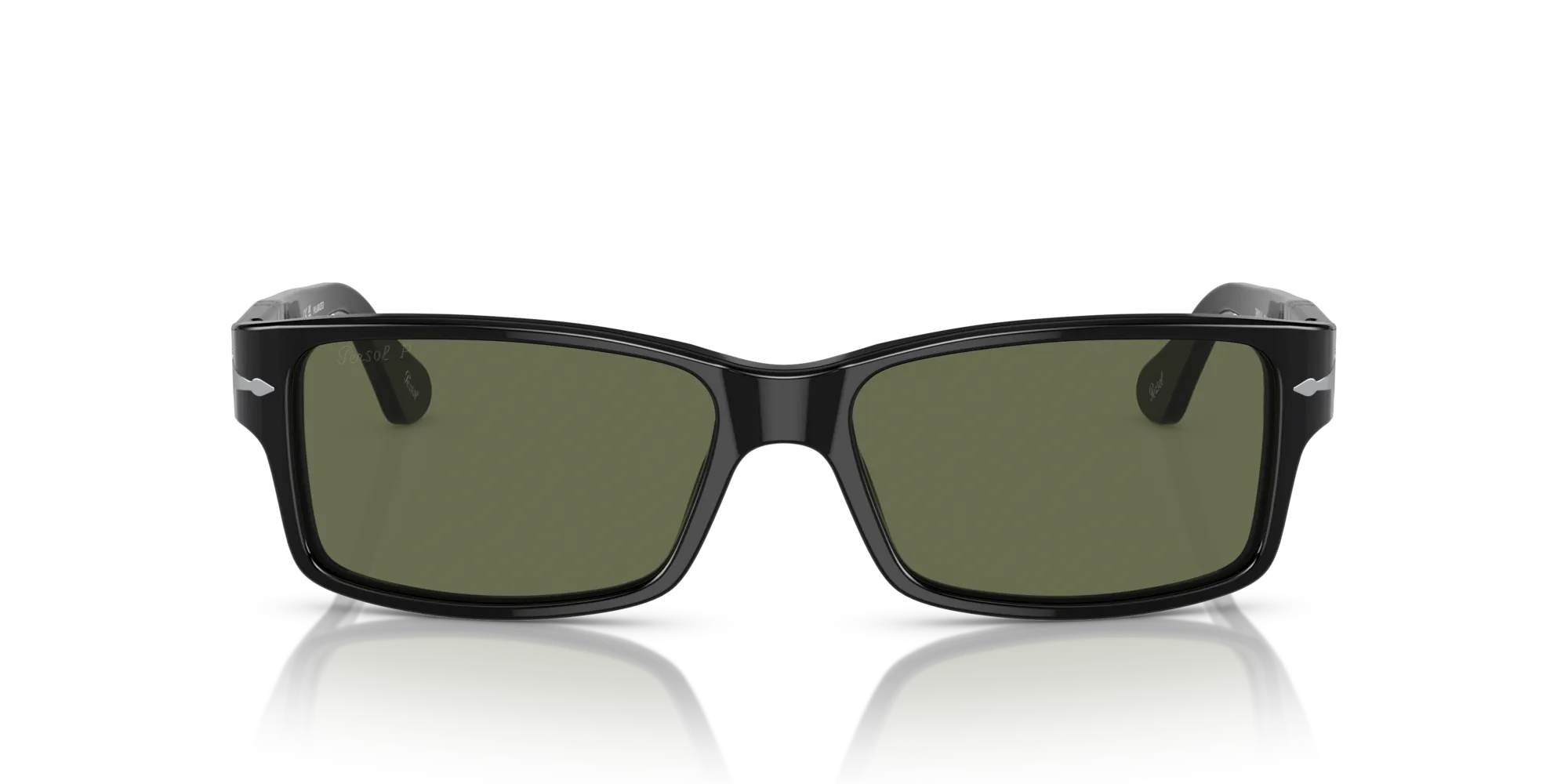 Persol PO2803S 95/58 Occhiali da sole Acetato Nero Verde Squadrata Polarizzata - immagine 3