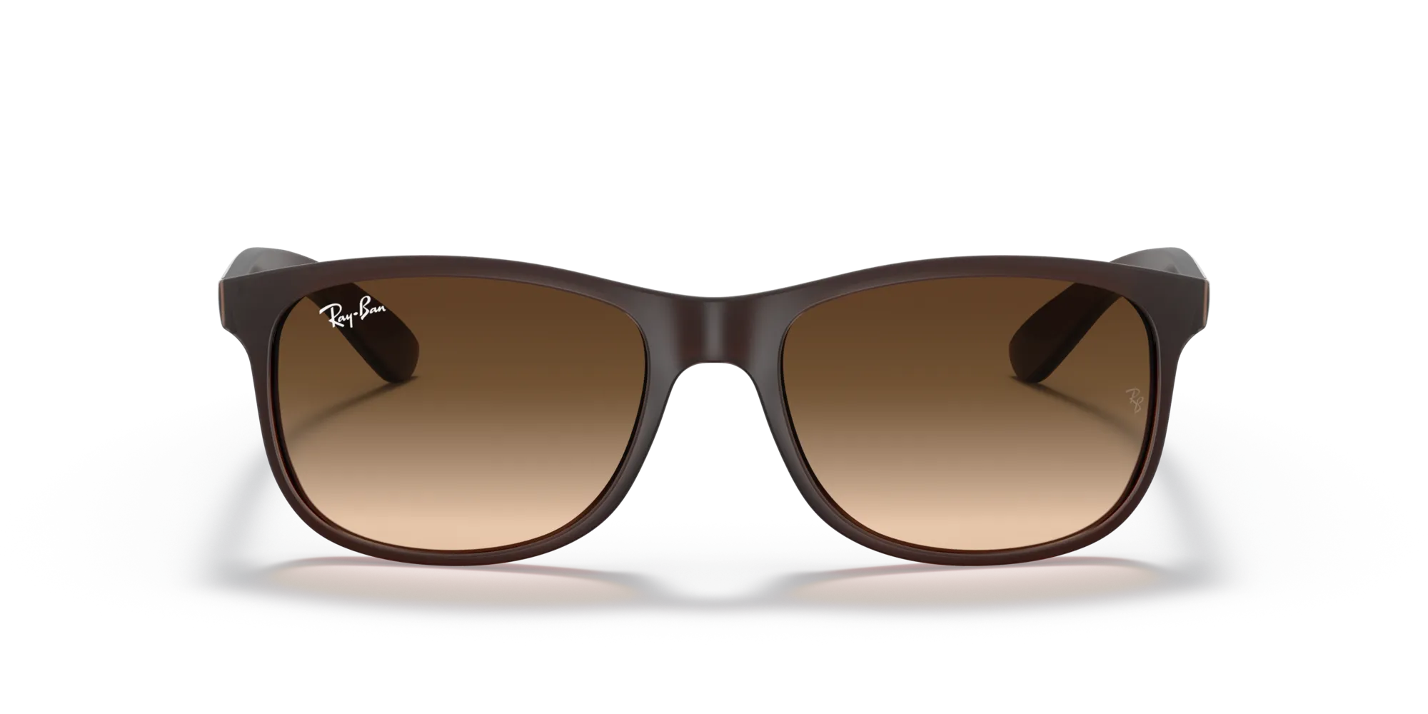 Ray - Ban RB4202 ANDY 607313 Occhiali da sole Iniettato Marrone Marrone Squadrata Normale Sfumato - immagine 3