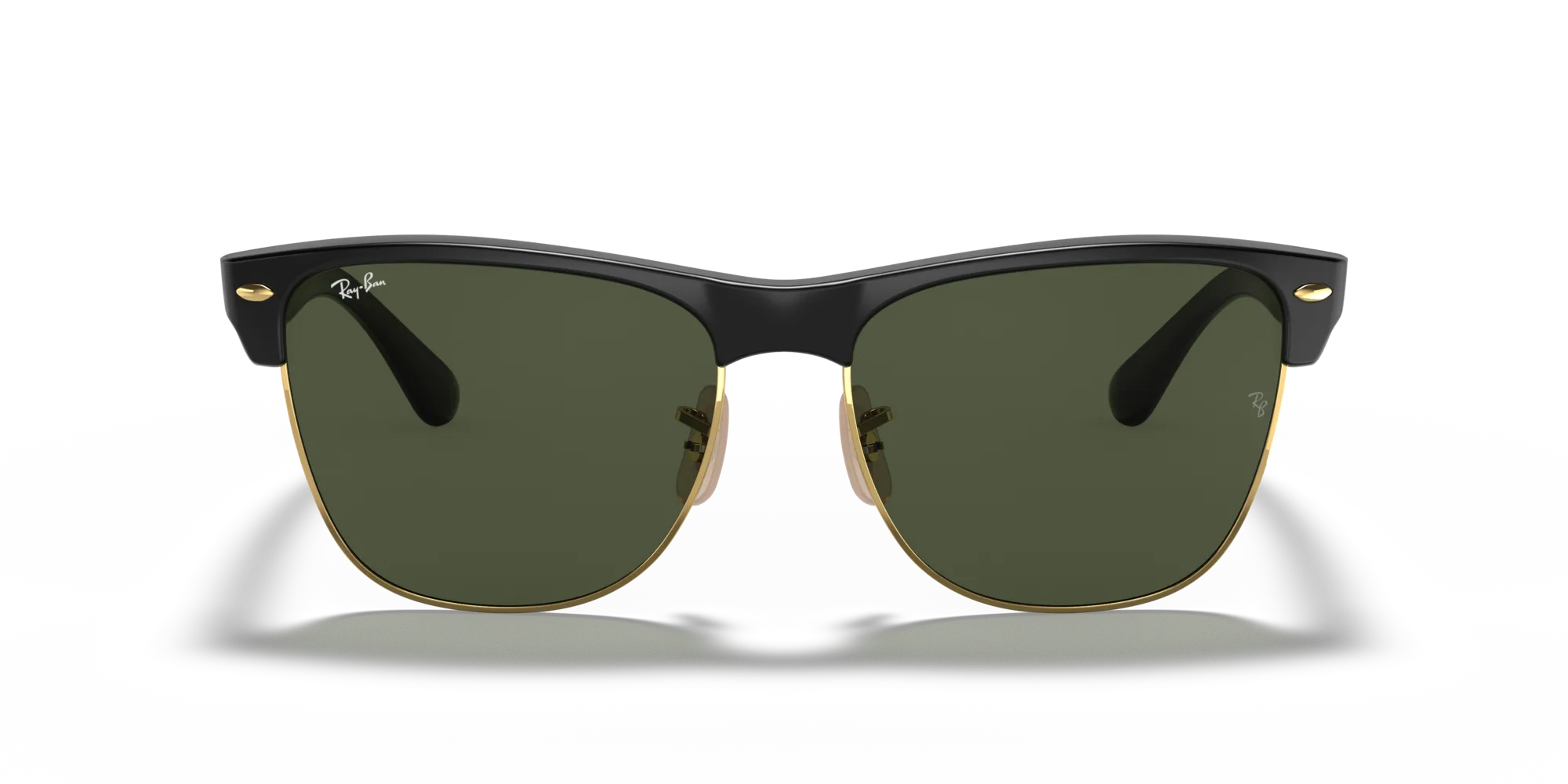 Ray - Ban RB4175 CLUBMASTER OVERSIZED 877 Occhiali da sole Iniettato Nero G15 Squadrata Normale - immagine 3