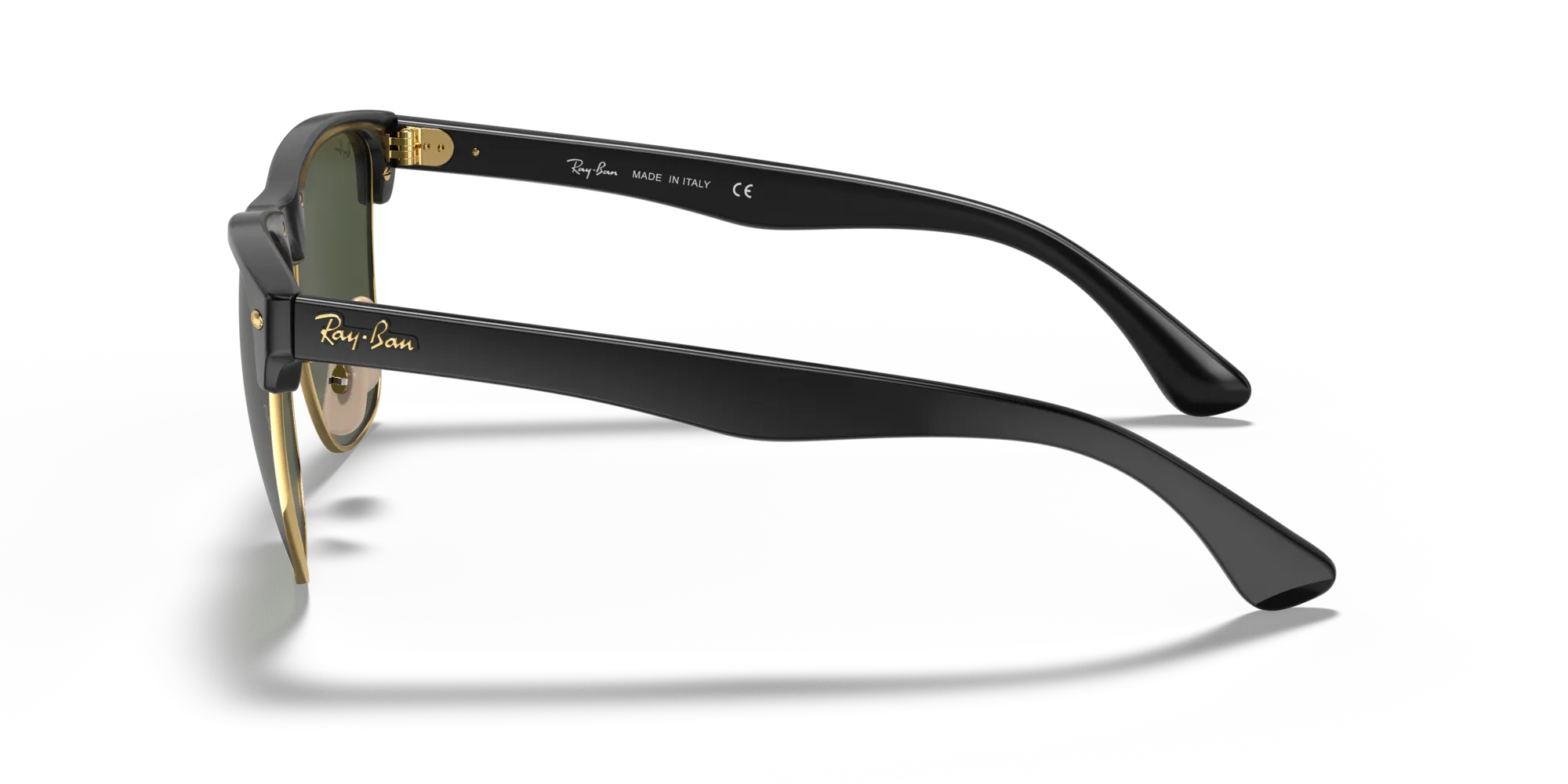 Ray - Ban RB4175 CLUBMASTER OVERSIZED 877 Occhiali da sole Iniettato Nero G15 Squadrata Normale - immagine 4