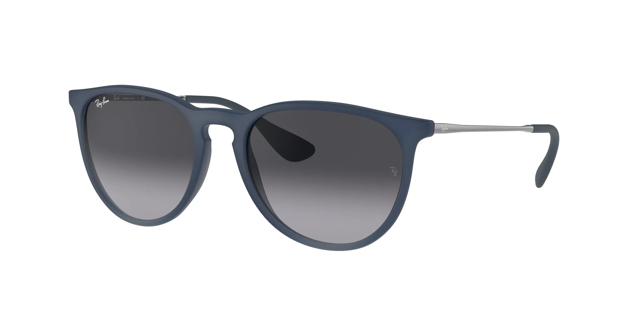 Ray - Ban RB4171 ERIKA 60028G Occhiali da sole Iniettato Blu Grigio Pantos Normale Sfumato - immagine 1