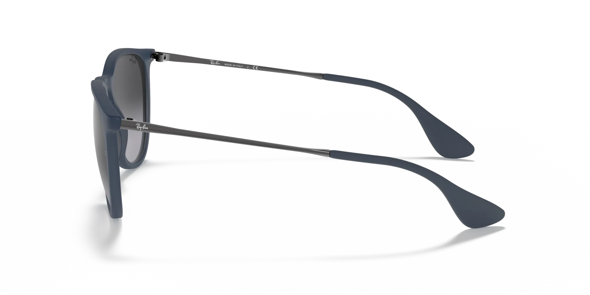 Ray - Ban RB4171 ERIKA 60028G Occhiali da sole Iniettato Blu Grigio Pantos Normale Sfumato - immagine 4