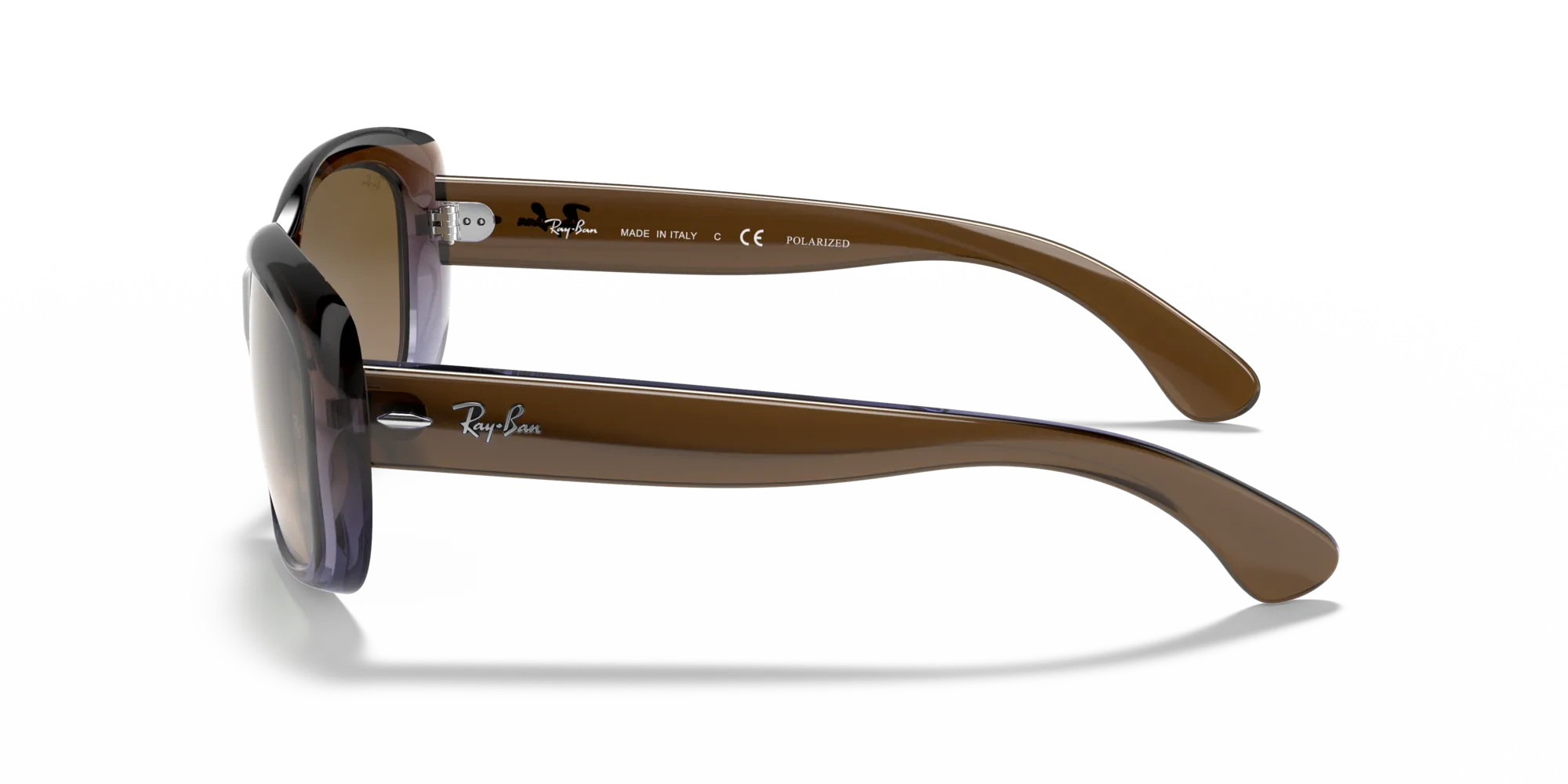 Ray - Ban RB4101 JACKIE OHH 860/51 Occhiali da sole Iniettato Marrone Marrone Farfalla Normale Sfumato - immagine 4