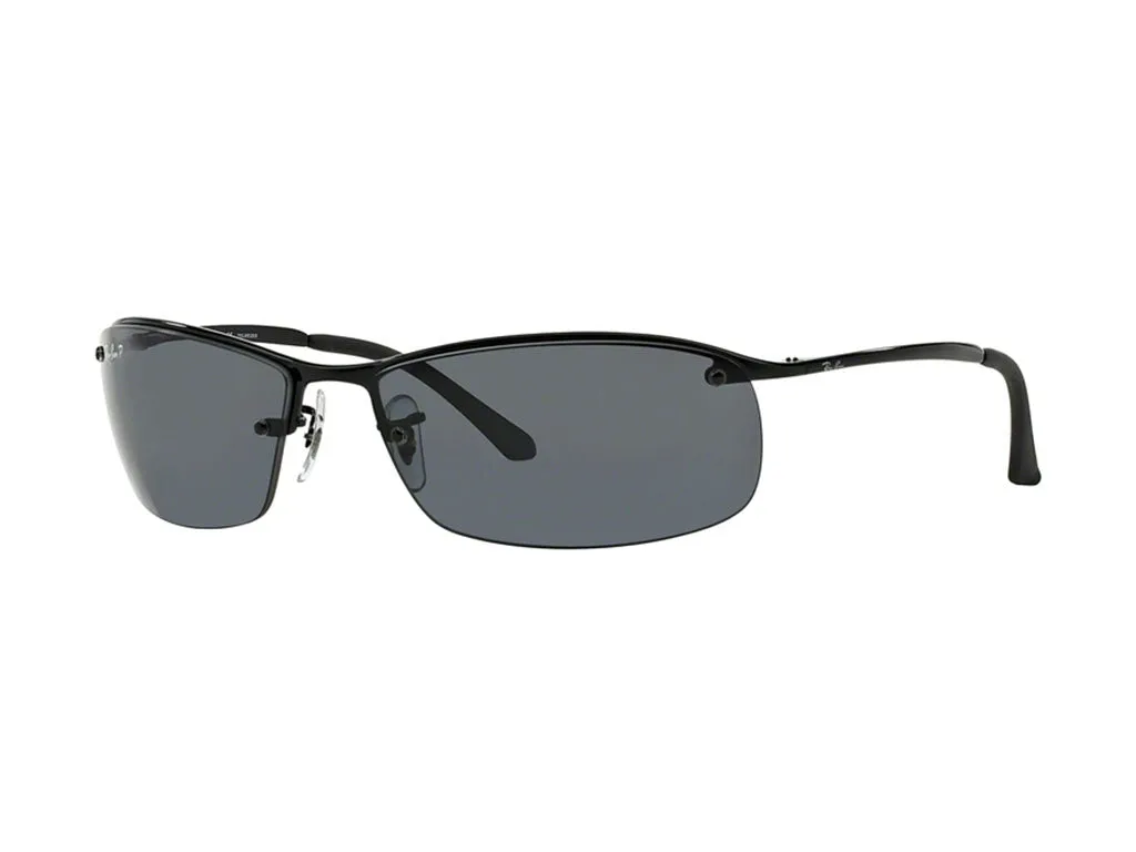 Ray - Ban RB3183 RB3183 002/81 Occhiali da sole Metallo Nero Grigio Squadrata Polarizzata - immagine 1