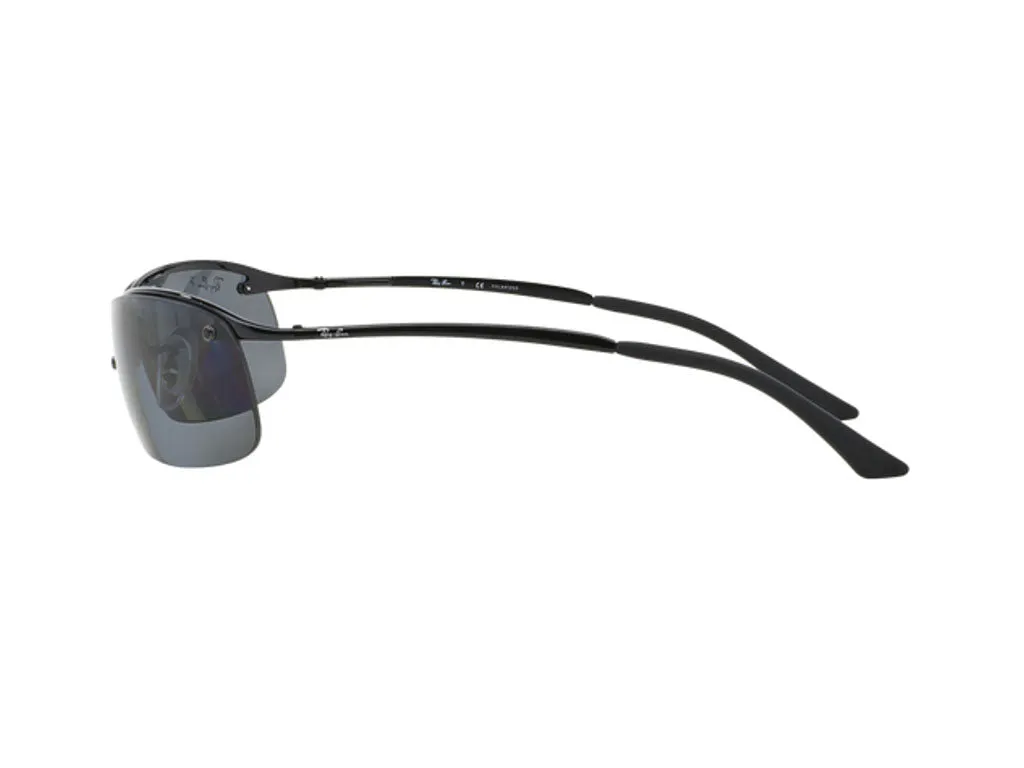 Ray - Ban RB3183 RB3183 002/81 Occhiali da sole Metallo Nero Grigio Squadrata Polarizzata - immagine 4