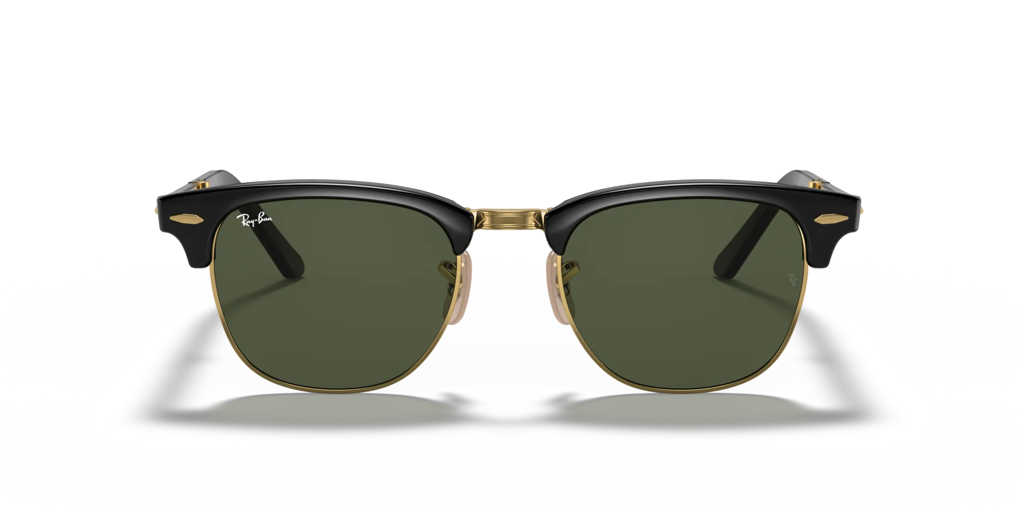 Ray - Ban RB2176 CLUBMASTER FOLDING 901 Occhiali da sole Acetato Nero G15 Squadrata Normale - immagine 3