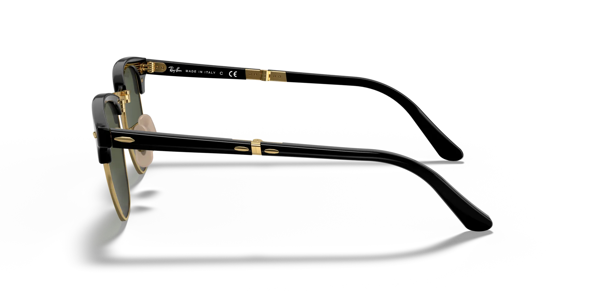 Ray - Ban RB2176 CLUBMASTER FOLDING 901 Occhiali da sole Acetato Nero G15 Squadrata Normale - immagine 4