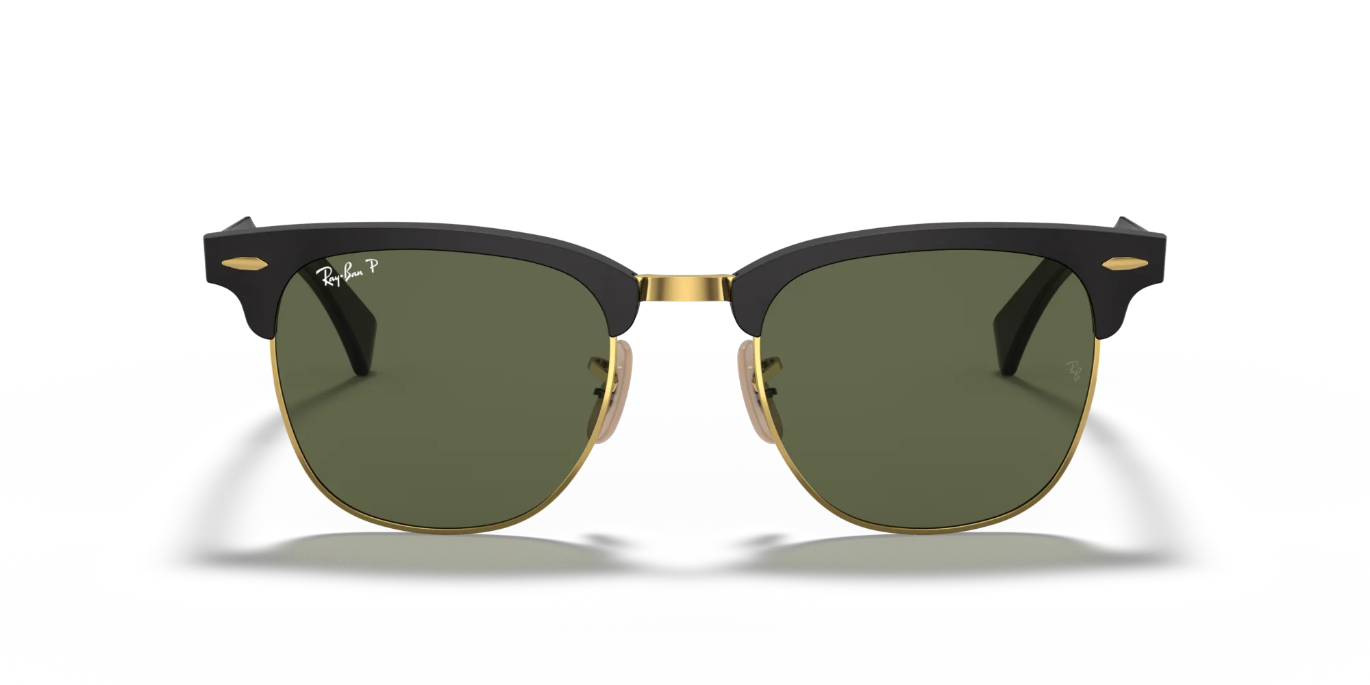 Ray - Ban RB3507 CLUBMASTER ALUMINUM 136/N5 Occhiali da sole Metallo Nero [""] Squadrata Polarizzata - immagine 3