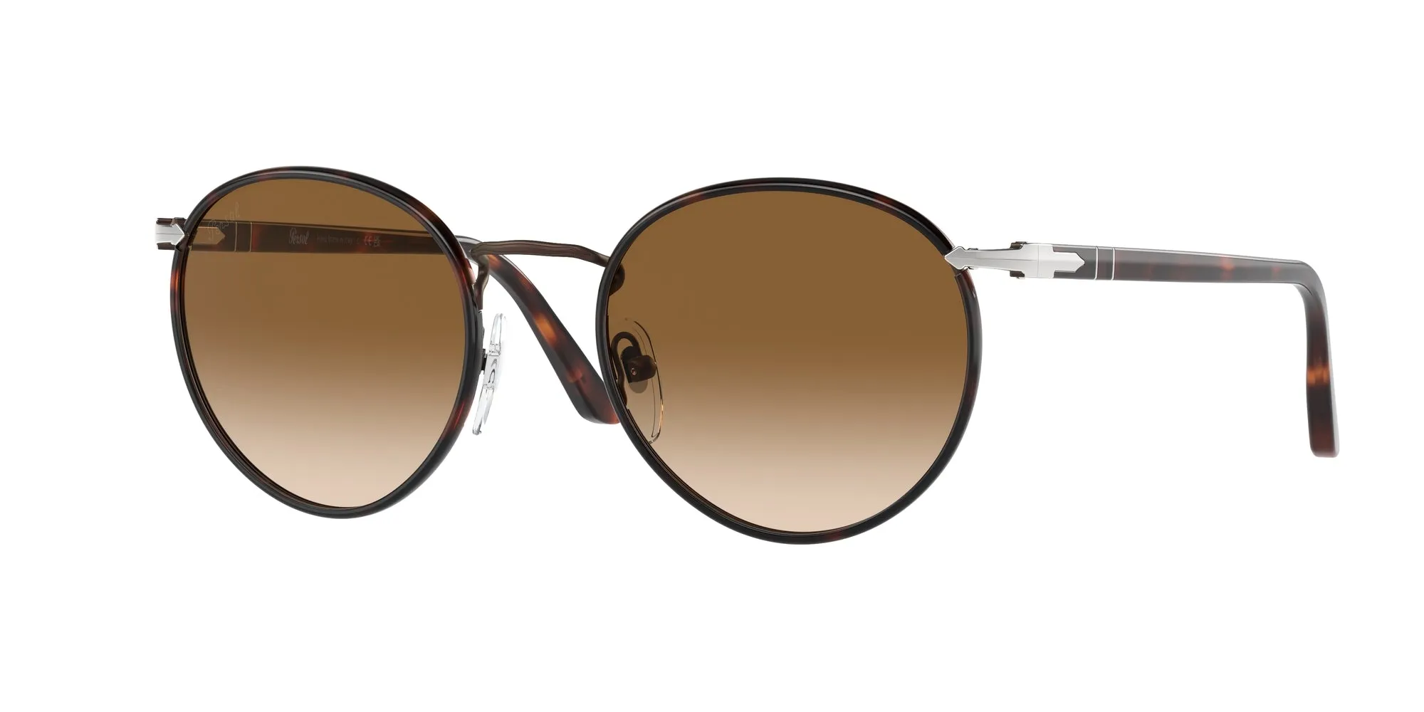 Persol PO2422SJ 992/51 Occhiali da sole Metallo Marrone Marrone Pantos Normale Sfumato - immagine 1