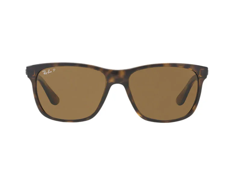 Ray - Ban RB4181 RB4181 710/83 Occhiali da sole Iniettato Tartaruga Squadrata Polarizzata - immagine 2