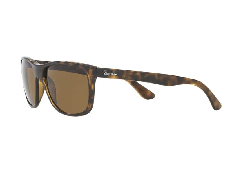 Ray - Ban RB4181 RB4181 710/83 Occhiali da sole Iniettato Tartaruga Squadrata Polarizzata - immagine 3