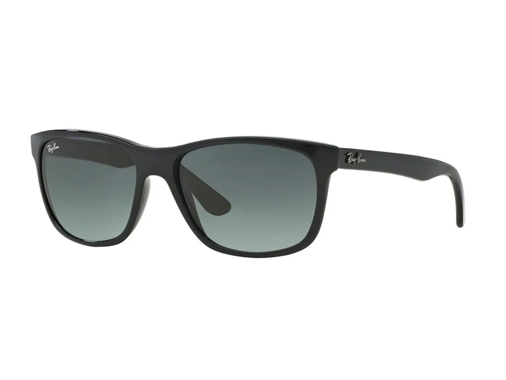 Ray - Ban RB4181 RB4181 601/71 Occhiali da sole Iniettato Nero Grigio Squadrata Normale Sfumato - immagine 1