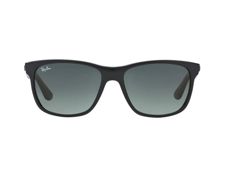 Ray - Ban RB4181 RB4181 601/71 Occhiali da sole Iniettato Nero Grigio Squadrata Normale Sfumato - immagine 2