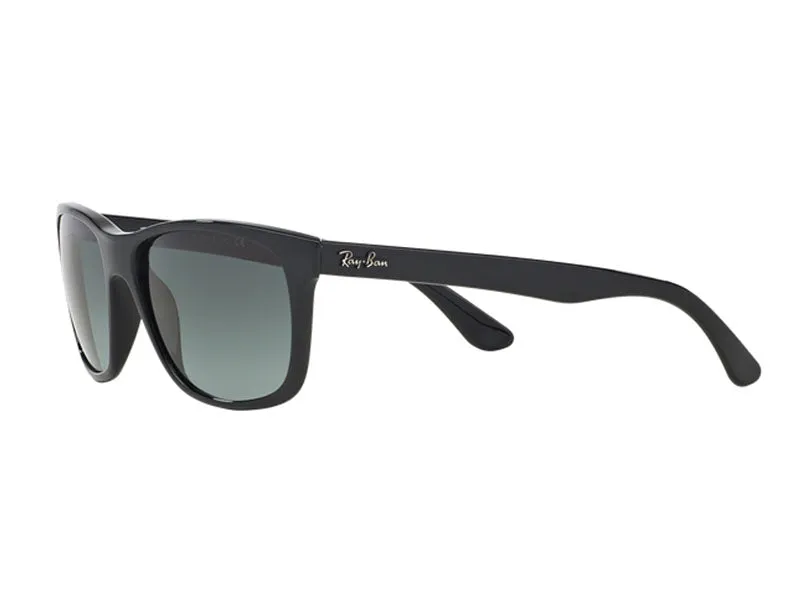 Ray - Ban RB4181 RB4181 601/71 Occhiali da sole Iniettato Nero Grigio Squadrata Normale Sfumato - immagine 3