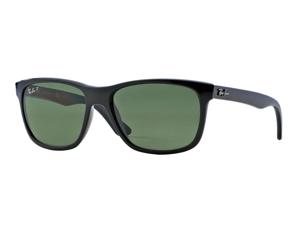 Ray - Ban RB4181 RB4181 601/9A Occhiali da sole Iniettato Nero G15 Squadrata Polarizzata - immagine 1