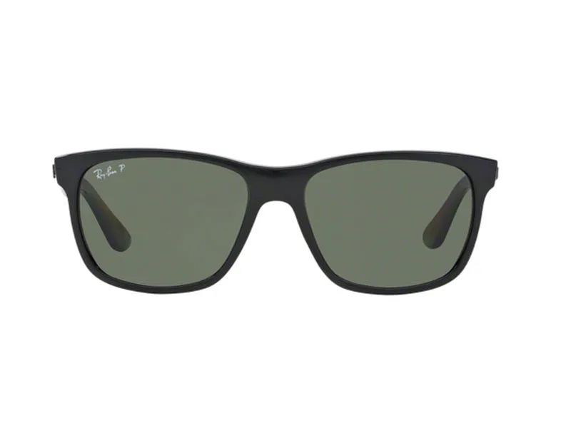 Ray - Ban RB4181 RB4181 601/9A Occhiali da sole Iniettato Nero G15 Squadrata Polarizzata - immagine 2