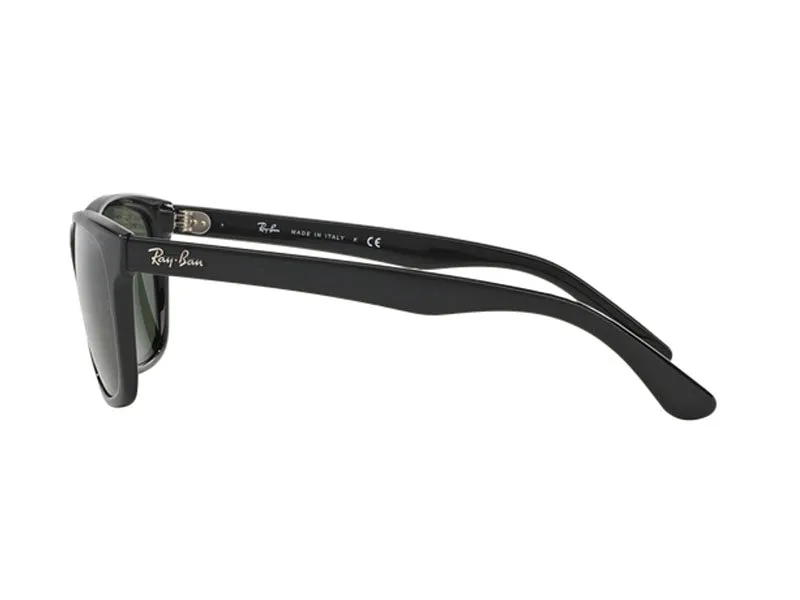 Ray - Ban RB4181 RB4181 601 Occhiali da sole Iniettato Nero Verde Squadrata Normale - immagine 4