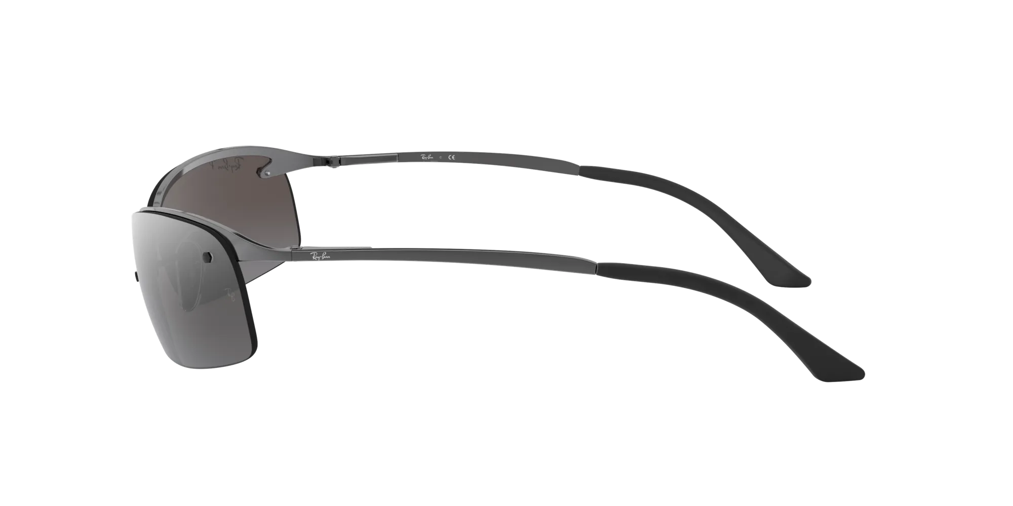 Ray - Ban RB3183 RB3183 004/82 Occhiali da sole Metallo Grigio [""] Squadrata Polarizzata - immagine 3