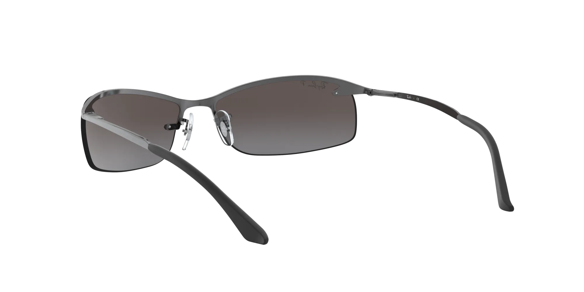 Ray - Ban RB3183 RB3183 004/82 Occhiali da sole Metallo Grigio [""] Squadrata Polarizzata - immagine 4