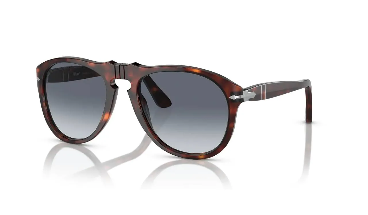 Persol PO0649 24/86 Occhiali da sole Acetato Havana Pilot Normale - immagine 1