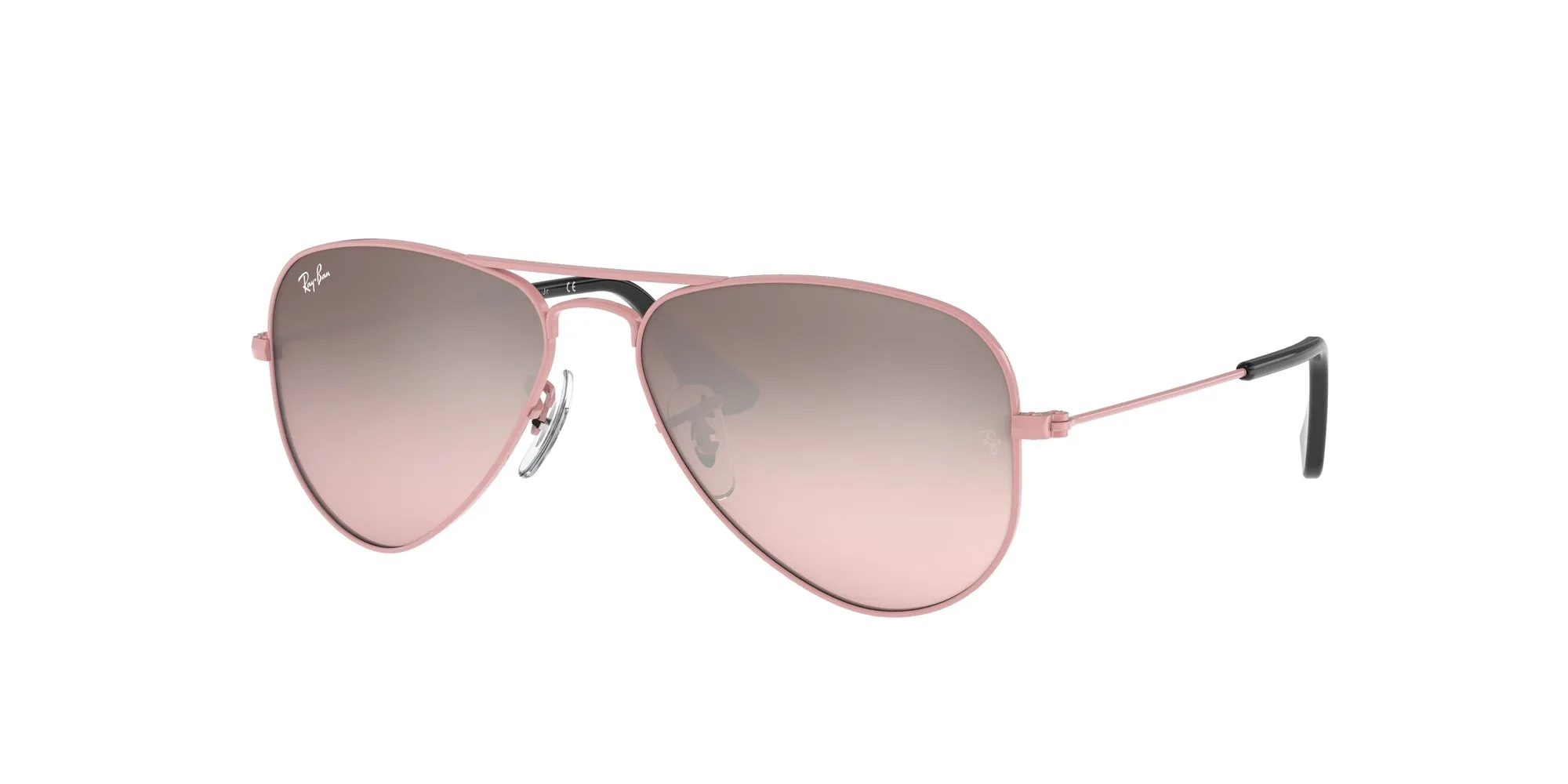 Ray - Ban RJ9506S JUNIOR AVIATOR 211/7E Occhiali da sole bambino Metallo Rosa Rosa Pilot Normale Sfumato - immagine 1