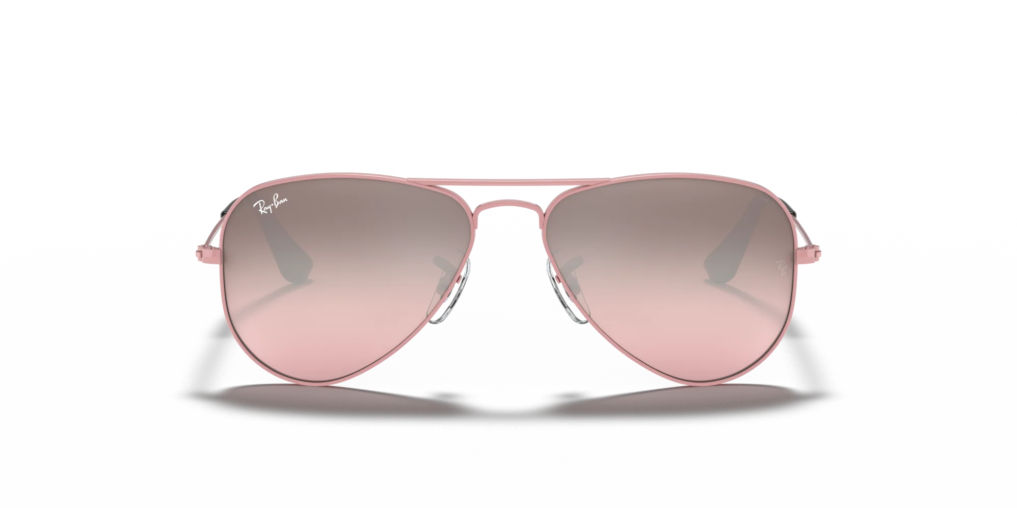 Ray - Ban RJ9506S JUNIOR AVIATOR 211/7E Occhiali da sole bambino Metallo Rosa Rosa Pilot Normale Sfumato - immagine 3