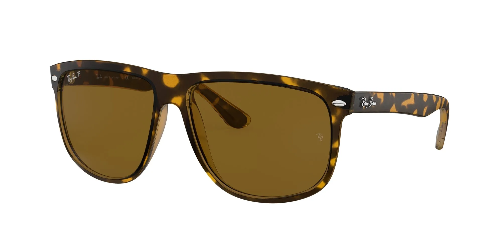 Ray - Ban RB4147 BOYFRIEND 710/57 Occhiali da sole Nylon Tartaruga Marrone Squadrata Polarizzata - immagine 1
