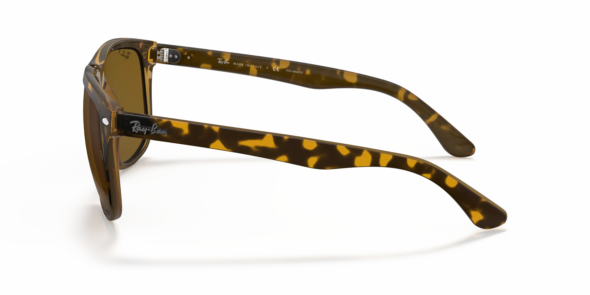 Ray - Ban RB4147 BOYFRIEND 710/57 Occhiali da sole Nylon Tartaruga Marrone Squadrata Polarizzata - immagine 4