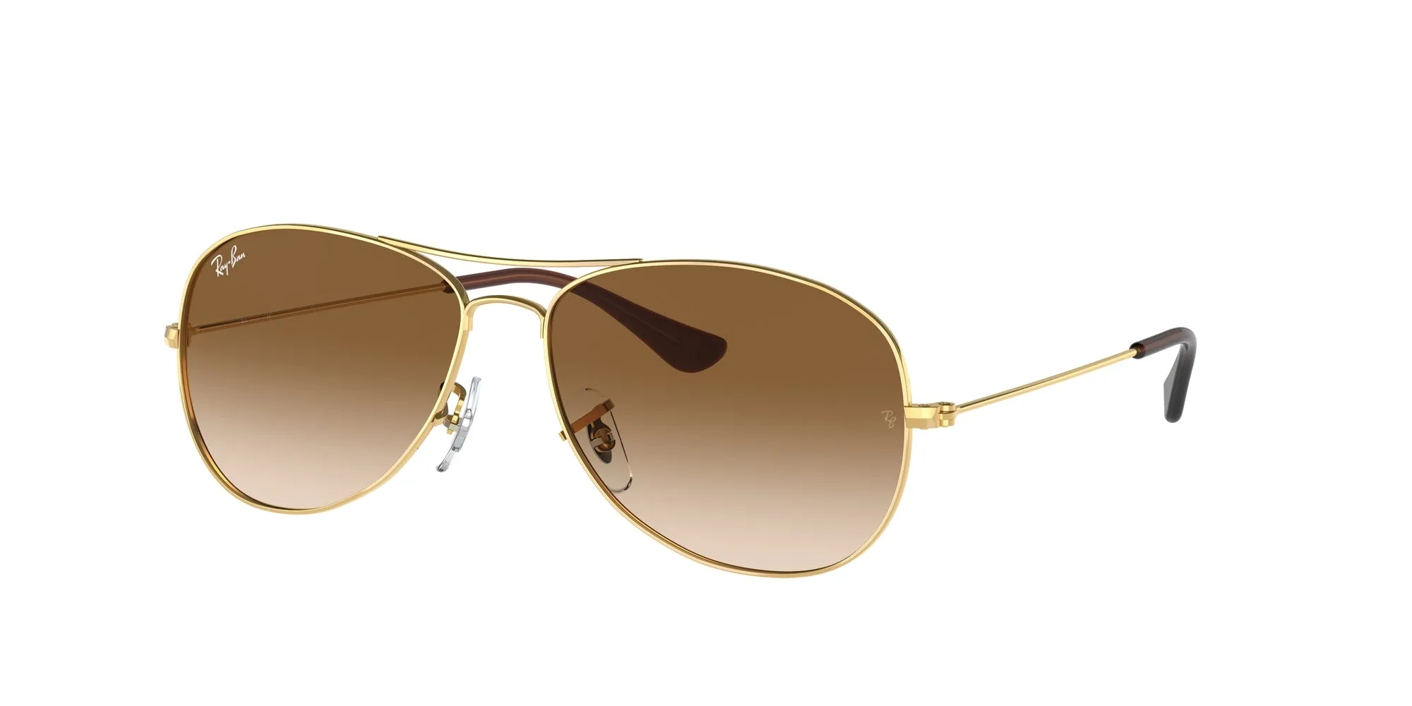 Ray - Ban RB3362 COCKPIT 001/51 Occhiali da sole Metallo Oro Pilot Normale Sfumato - immagine 1