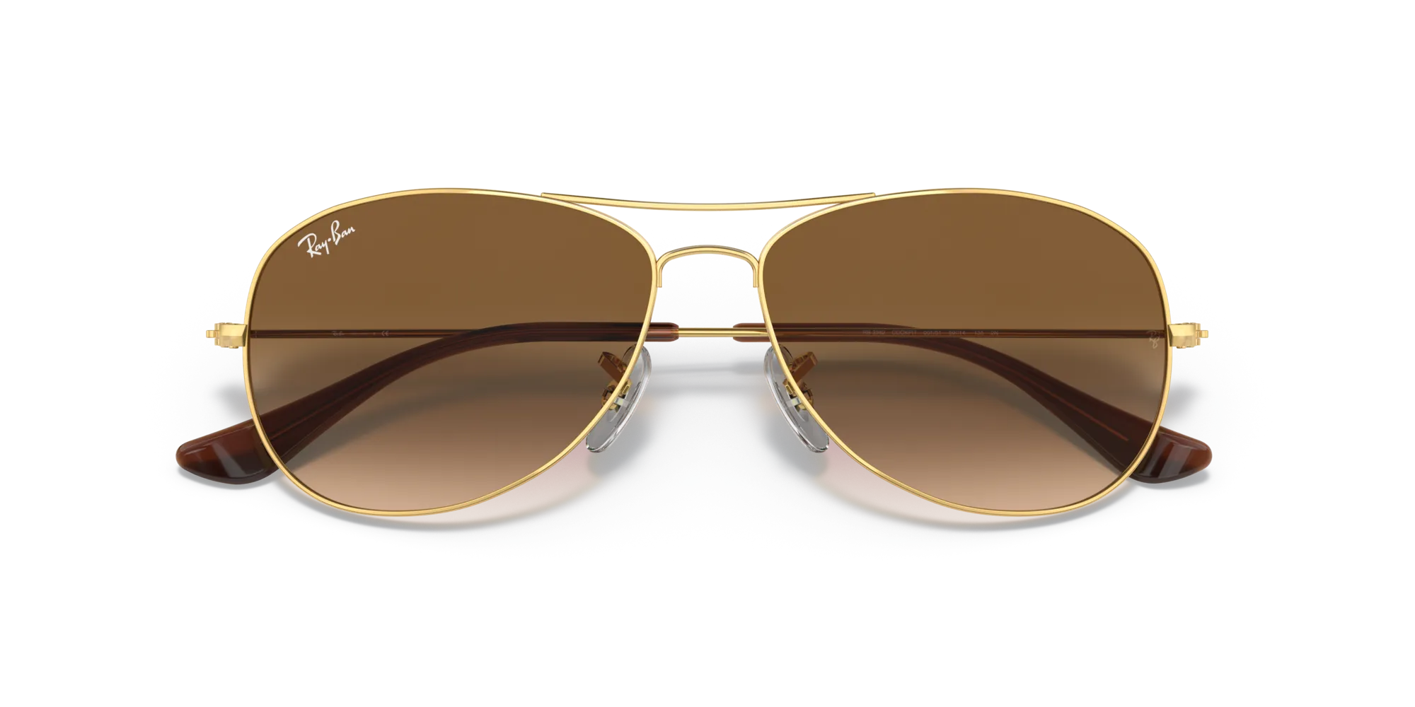 Ray - Ban RB3362 COCKPIT 001/51 Occhiali da sole Metallo Oro Pilot Normale Sfumato - immagine 2