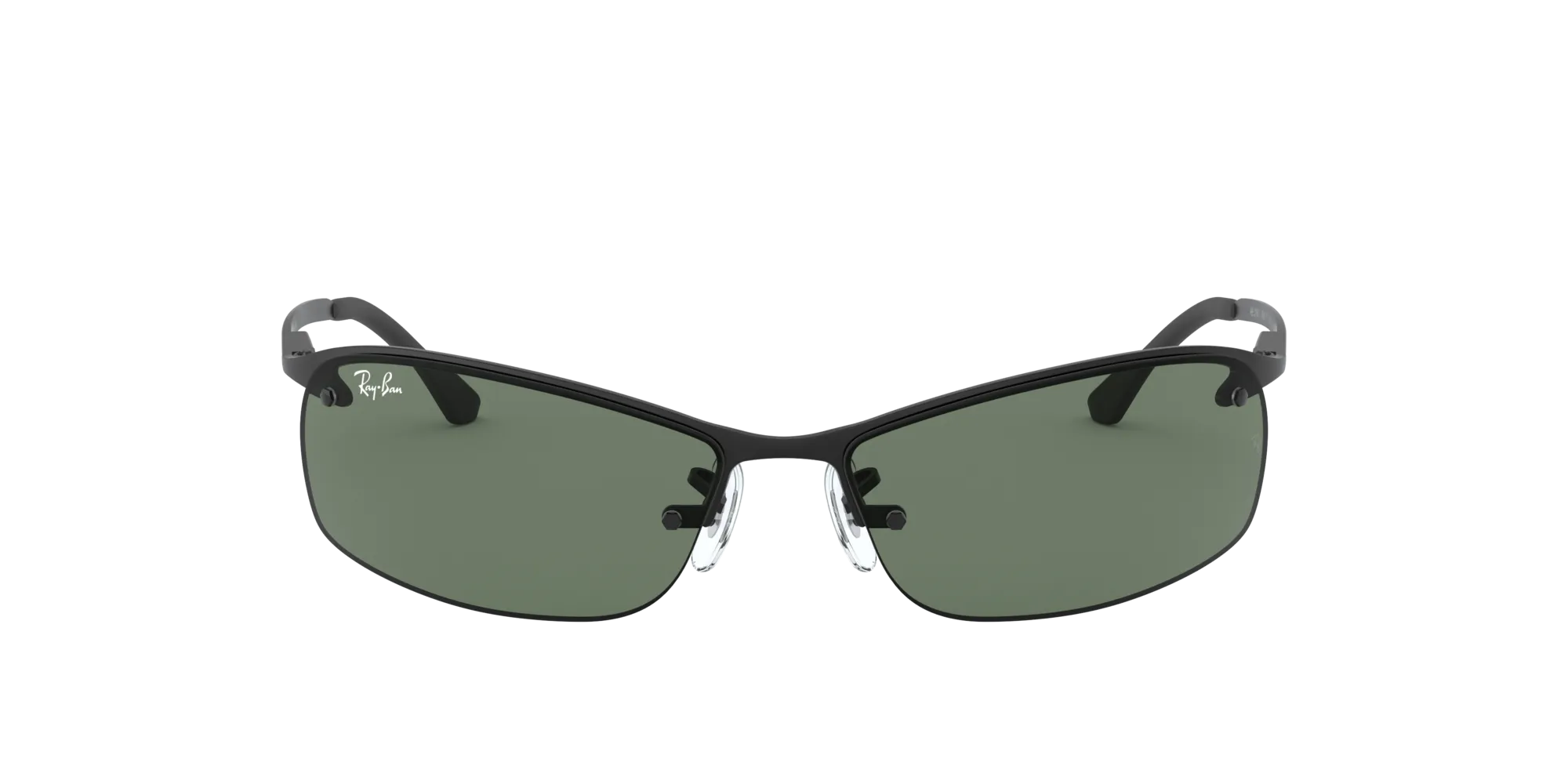 Ray - Ban RB3183 RB3183 006/71 Occhiali da sole Metallo Nero Verde Squadrata Normale - immagine 2