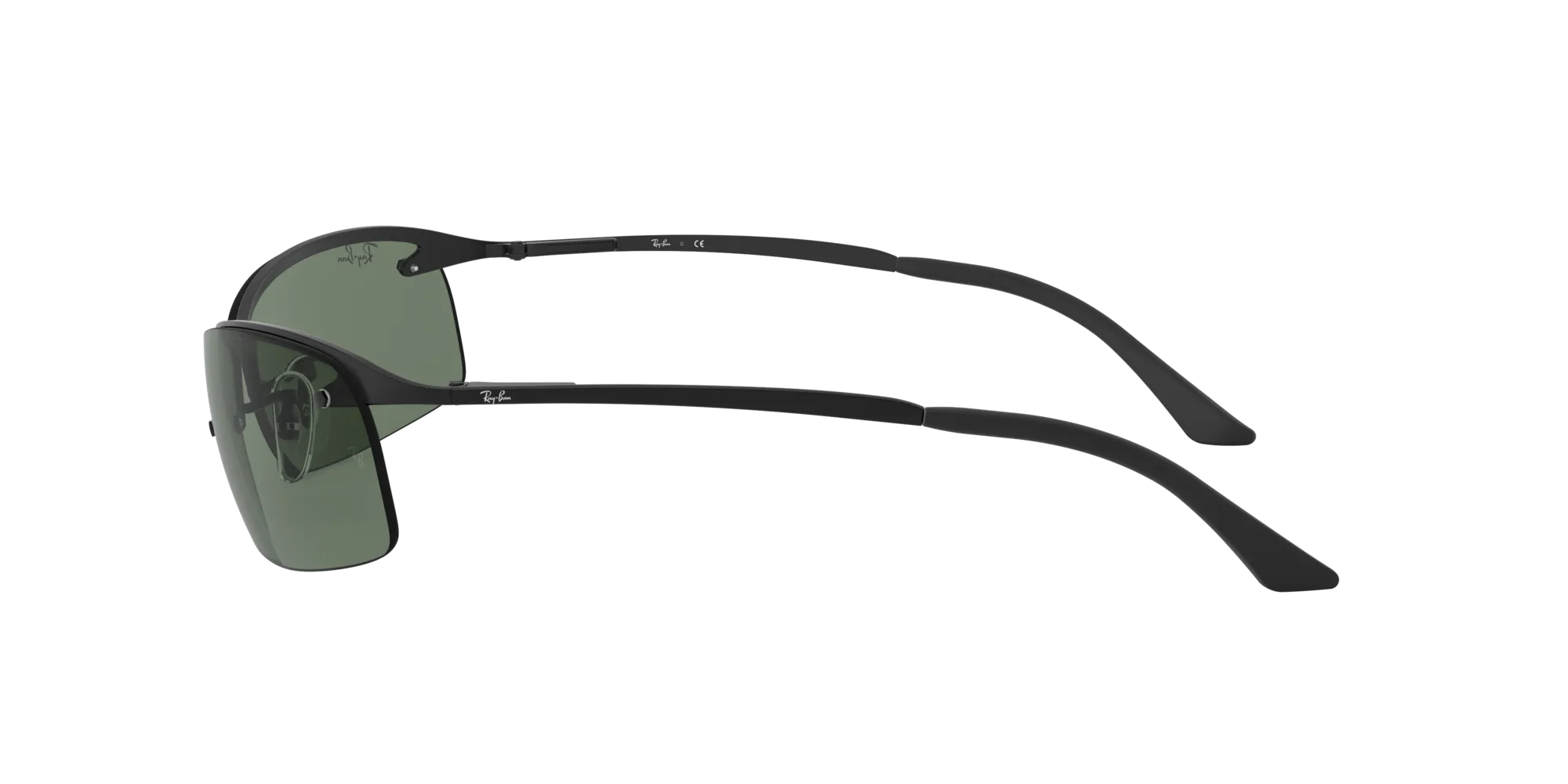 Ray - Ban RB3183 RB3183 006/71 Occhiali da sole Metallo Nero Verde Squadrata Normale - immagine 3