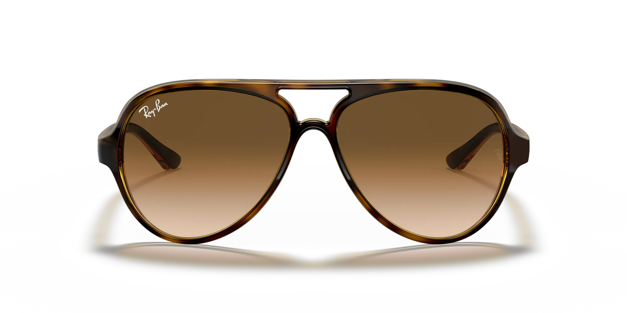 Ray - Ban RB4125 CATS 5000 710/51 Occhiali da sole Iniettato Tartaruga Pilot Normale Sfumato - immagine 3