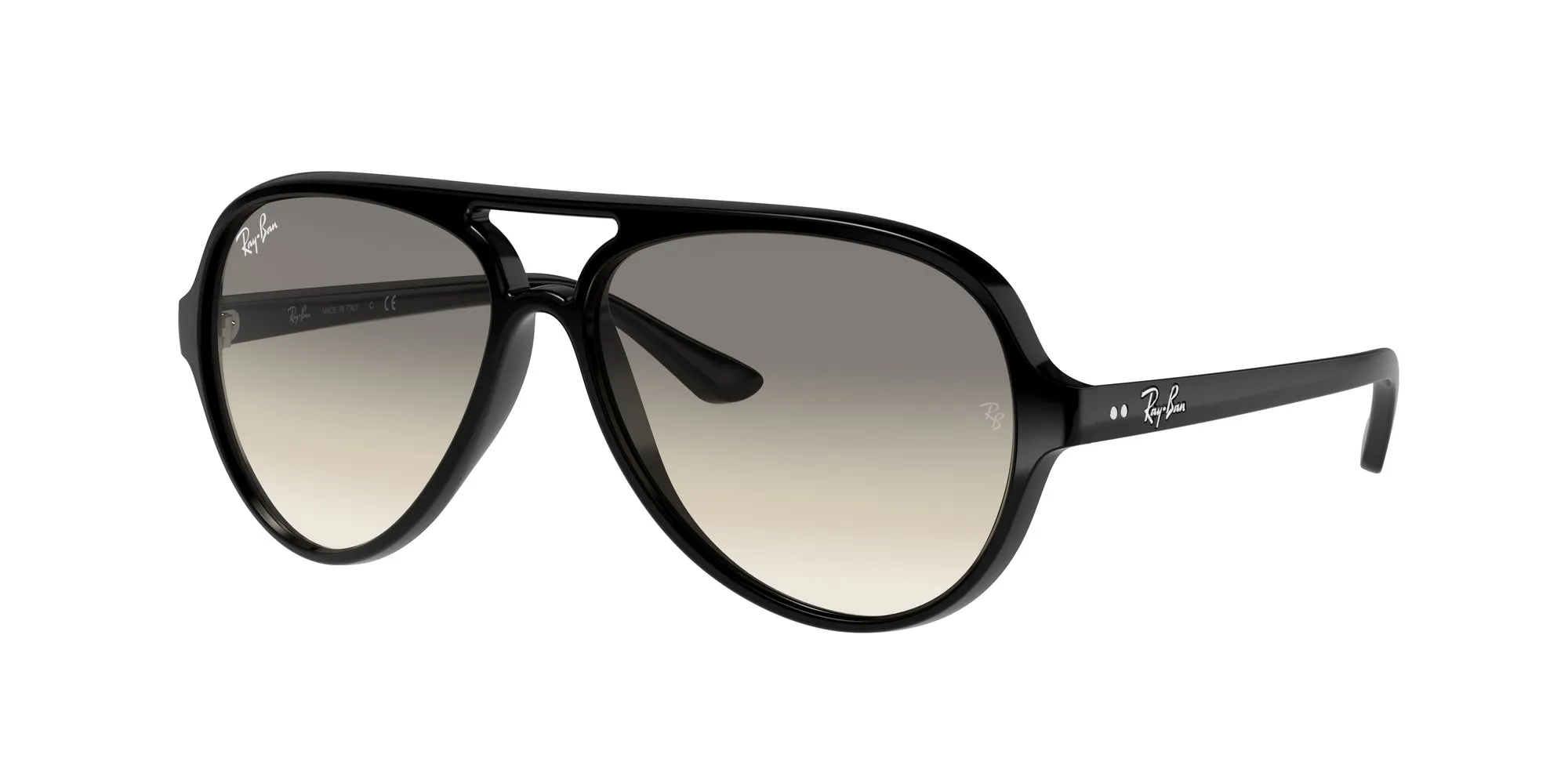 Ray - Ban RB4125 CATS 5000 601/32 Occhiali da sole Iniettato Nero Grigio Pilot Normale Sfumato - immagine 1