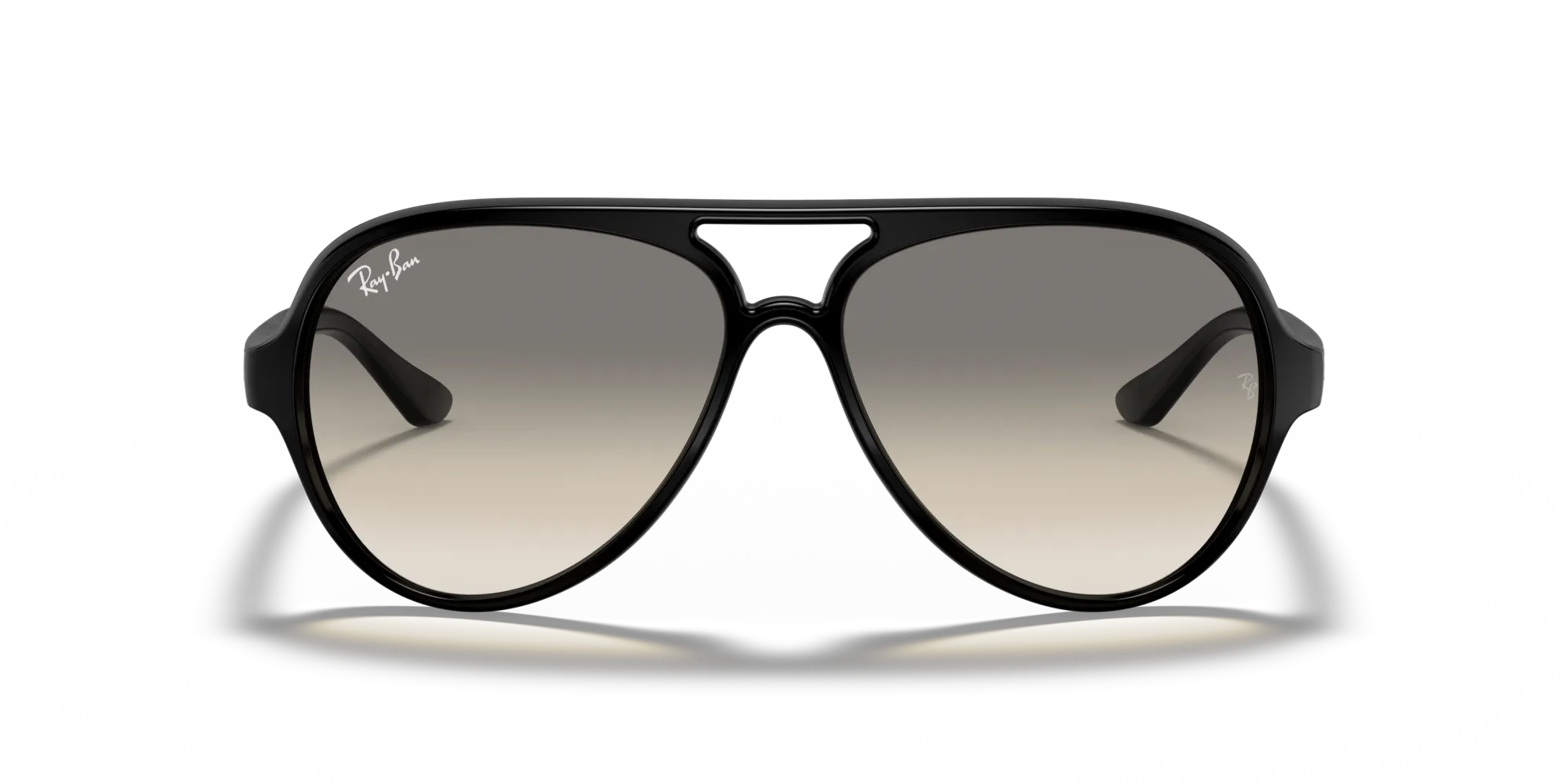 Ray - Ban RB4125 CATS 5000 601/32 Occhiali da sole Iniettato Nero Grigio Pilot Normale Sfumato - immagine 3