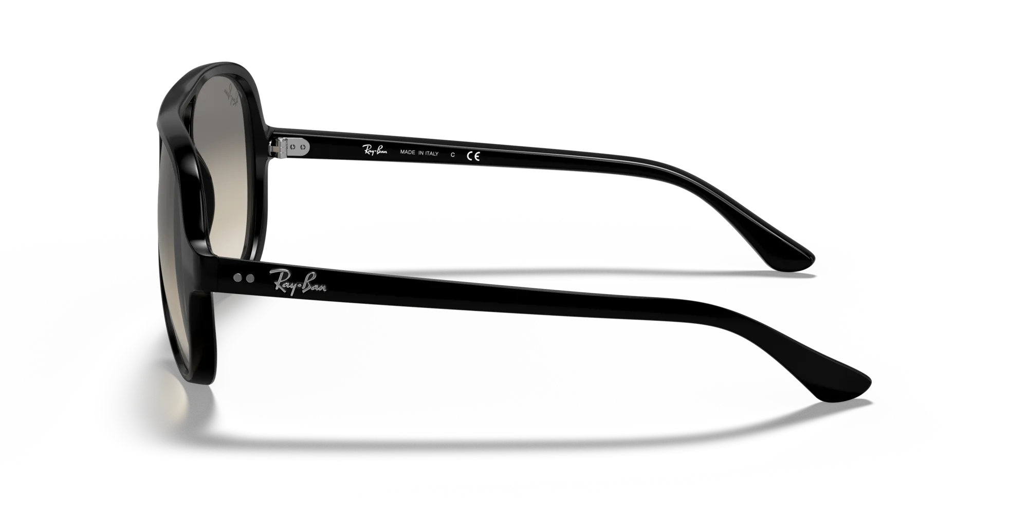Ray - Ban RB4125 CATS 5000 601/32 Occhiali da sole Iniettato Nero Grigio Pilot Normale Sfumato - immagine 4