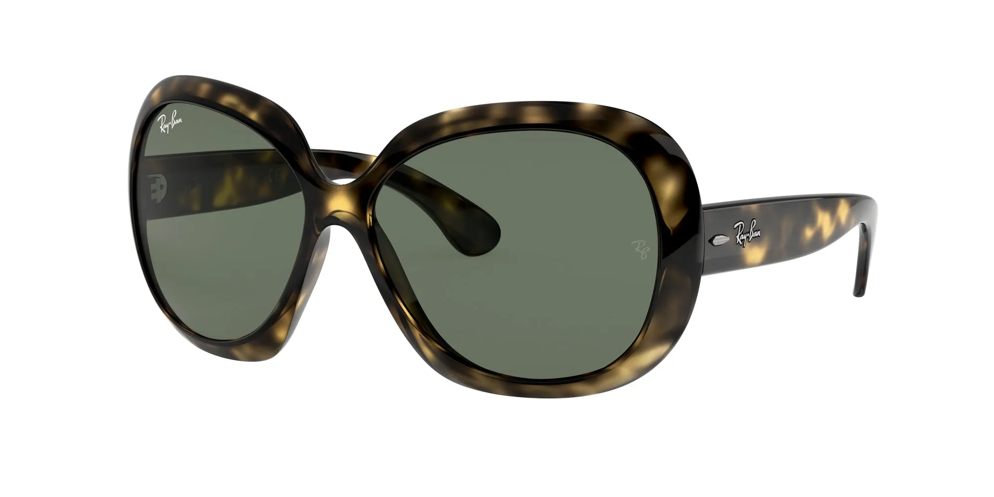 Ray - Ban RB4098 JACKIE OHH II 710/71 Occhiali da sole Nylon Tartaruga Verde Farfalla Normale - immagine 1