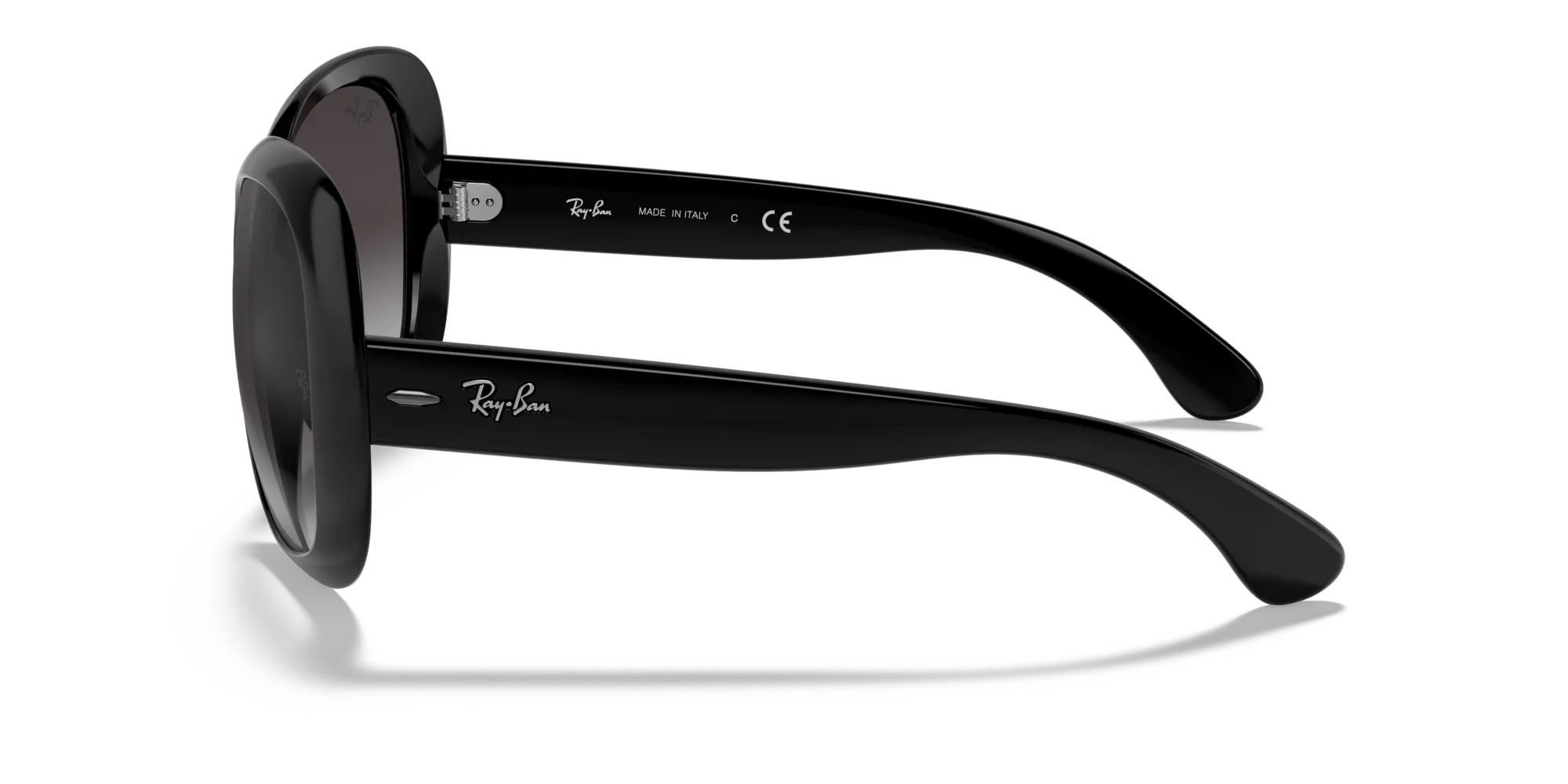 Ray - Ban RB4098 JACKIE OHH II 601/8G Occhiali da sole Nylon Nero Grigio Farfalla Normale Sfumato - immagine 4