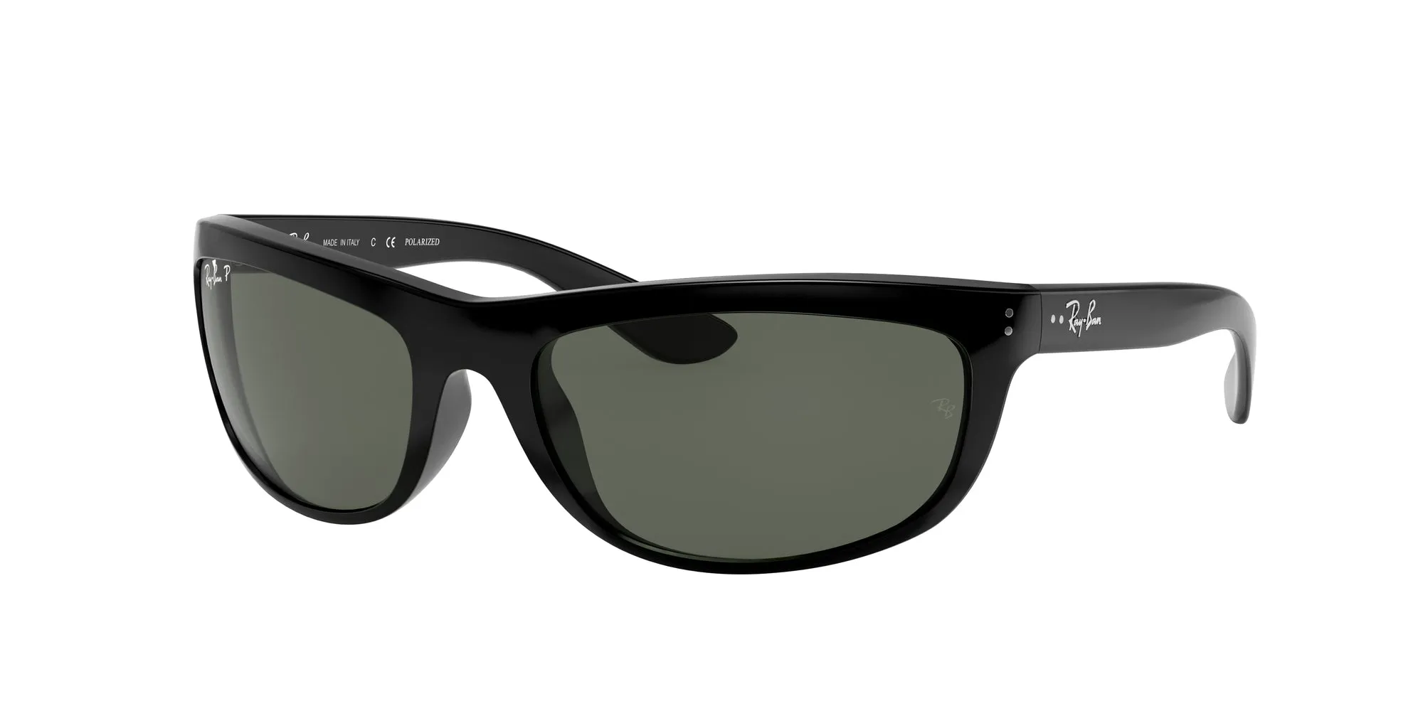 Ray - Ban RB4089 BALORAMA 601/58 Occhiali da sole Iniettato Nero G15 Squadrata Polarizzata - immagine 1