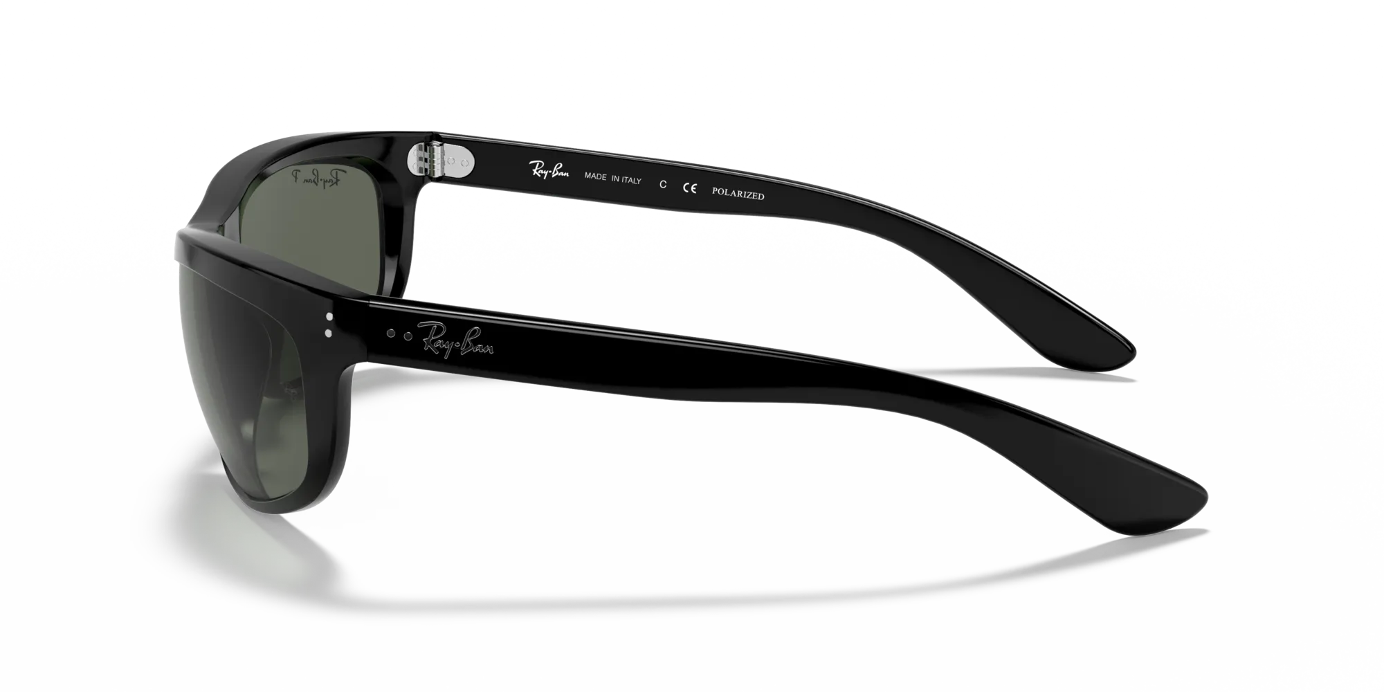 Ray - Ban RB4089 BALORAMA 601/58 Occhiali da sole Iniettato Nero G15 Squadrata Polarizzata - immagine 4