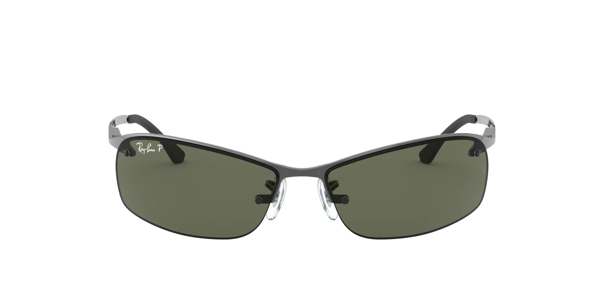 Ray - Ban RB3183 RB3183 004/9A Occhiali da sole Metallo Grigio [""] Squadrata Polarizzata - immagine 2