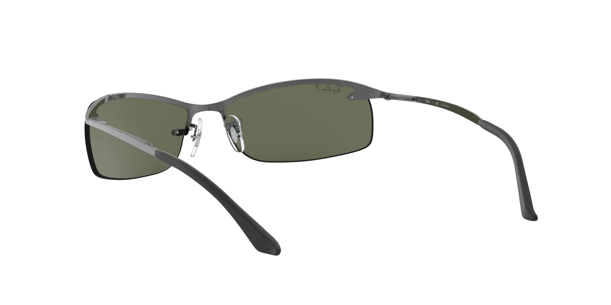 Ray - Ban RB3183 RB3183 004/9A Occhiali da sole Metallo Grigio [""] Squadrata Polarizzata - immagine 4