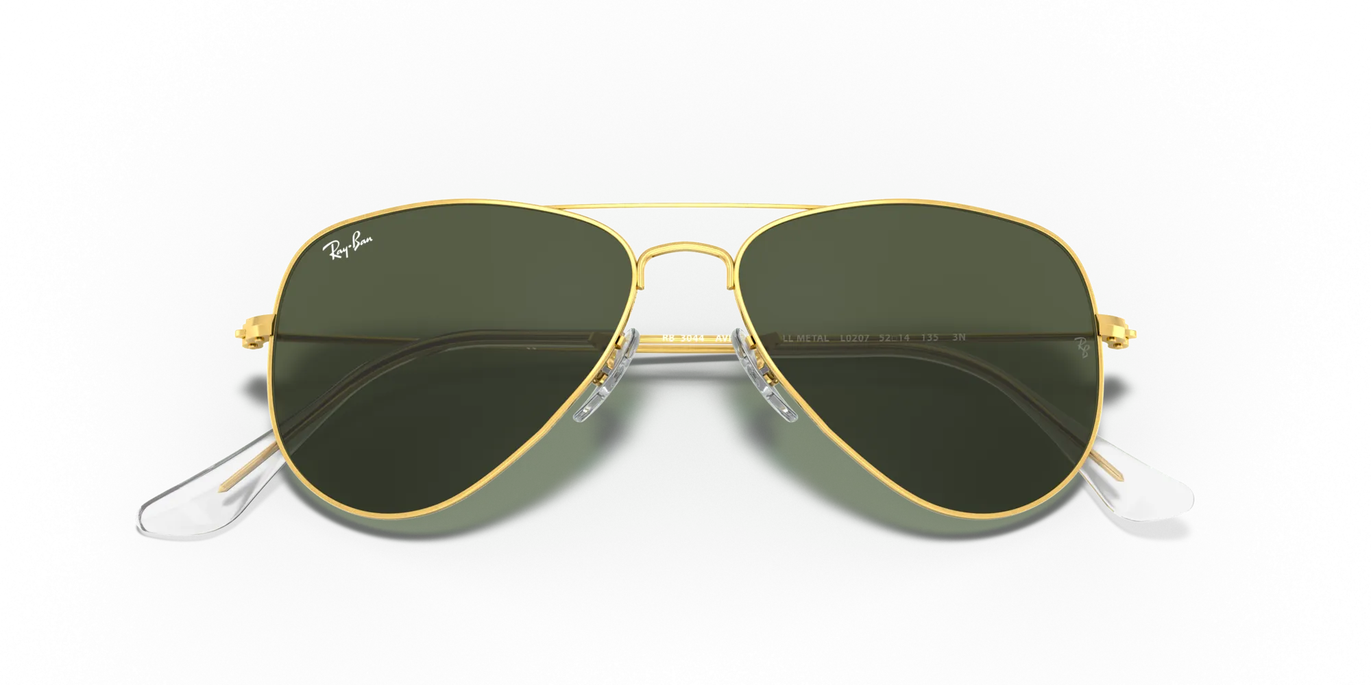 Ray - Ban RB3044 AVIATOR SMALL METAL L0207 Occhiali da sole Metallo Oro G15 Pilot Normale - immagine 2