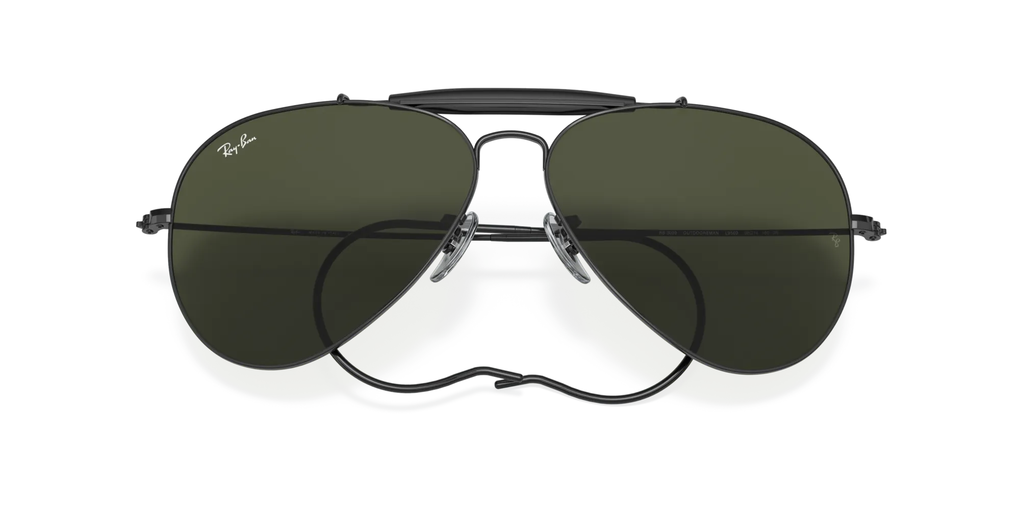 Ray - Ban RB3030 OUTDOORSMAN I L9500 Occhiali da sole Metallo Nero G15 Pilot Normale - immagine 2